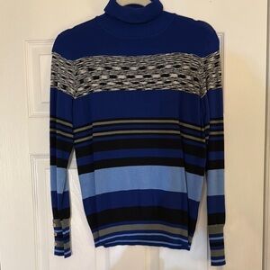 Blue Striped Sweater